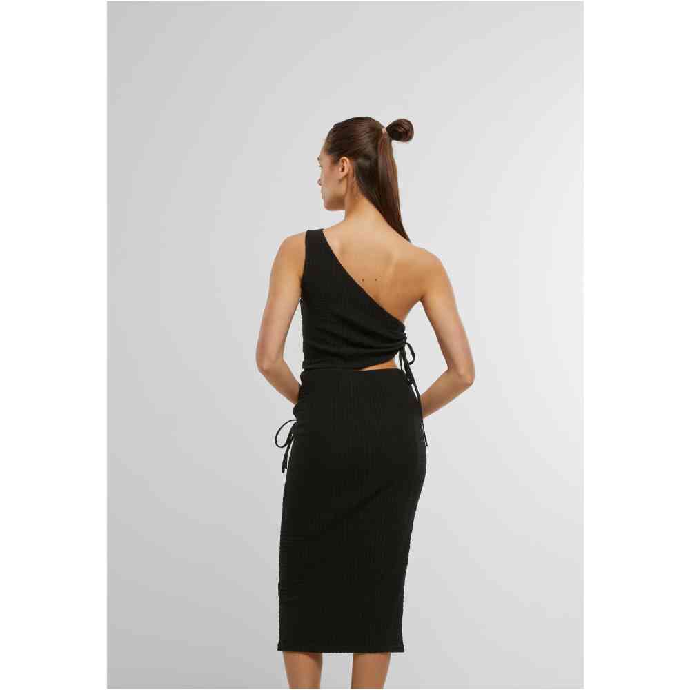 Urban Classics - Cut Out Jersey Short dress - Black